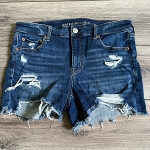 American Eagle midi denim shorts
